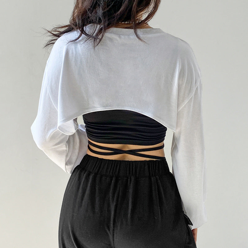 Fake Two T-Shirts With Straps